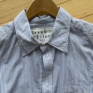 Frank & Eileen Blue and white striped shirt
